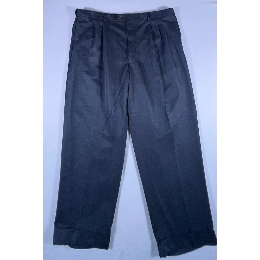 savane pleated dress pants Savane | Pants | Savane Gray Micro Stripe Pleated Dress Pants Cuffed 33x3 Mens Trousers